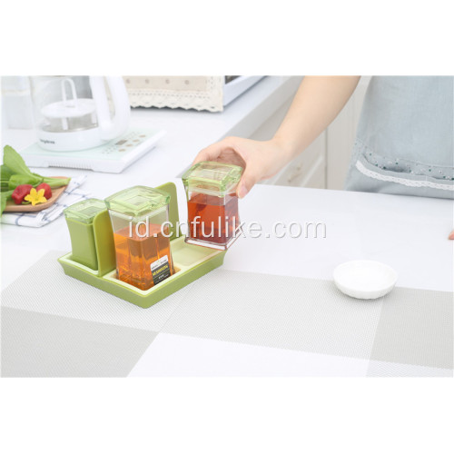 Pot Sajian Modern Bumbu Botol Minyak Set